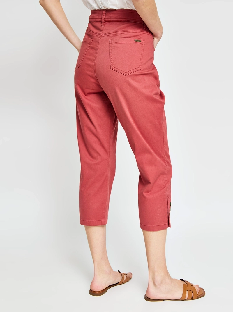PANTALÓN MUJER AZIZ ALGODÓN CAPRI - 3