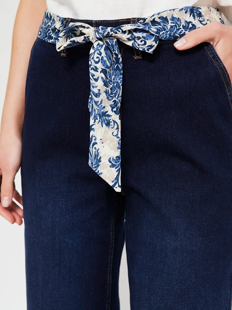JEANS MUJER AZIZ ALGODÓN REGULAR ANCHO - 4