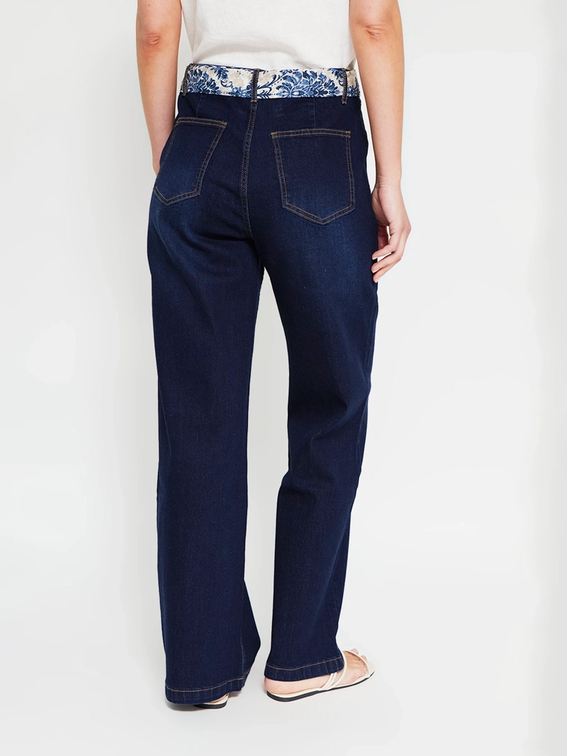 JEANS MUJER AZIZ ALGODÓN REGULAR ANCHO - 3