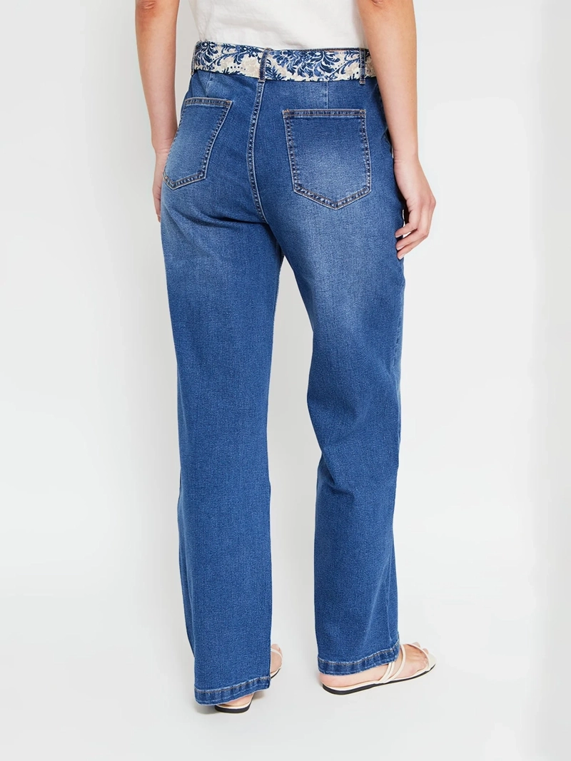JEANS MUJER AZIZ ALGODÓN REGULAR ANCHO - 3