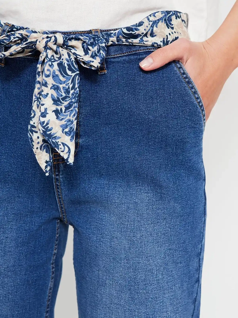JEANS MUJER AZIZ ALGODÓN REGULAR ANCHO - 4