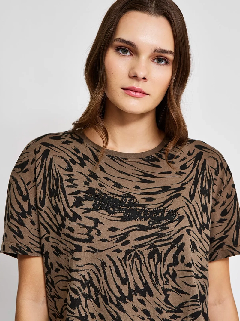 POLERA MUJER BARBADOS ALGODÓN MANGA CORTA GRÁFICA - 3