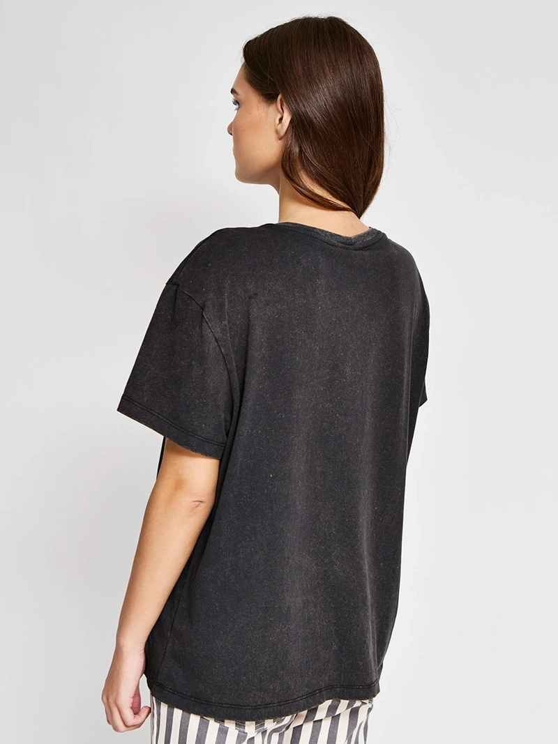 POLERA MUJER BARBADOS ALGODÓN MANGA CORTA GRÁFICA - 2