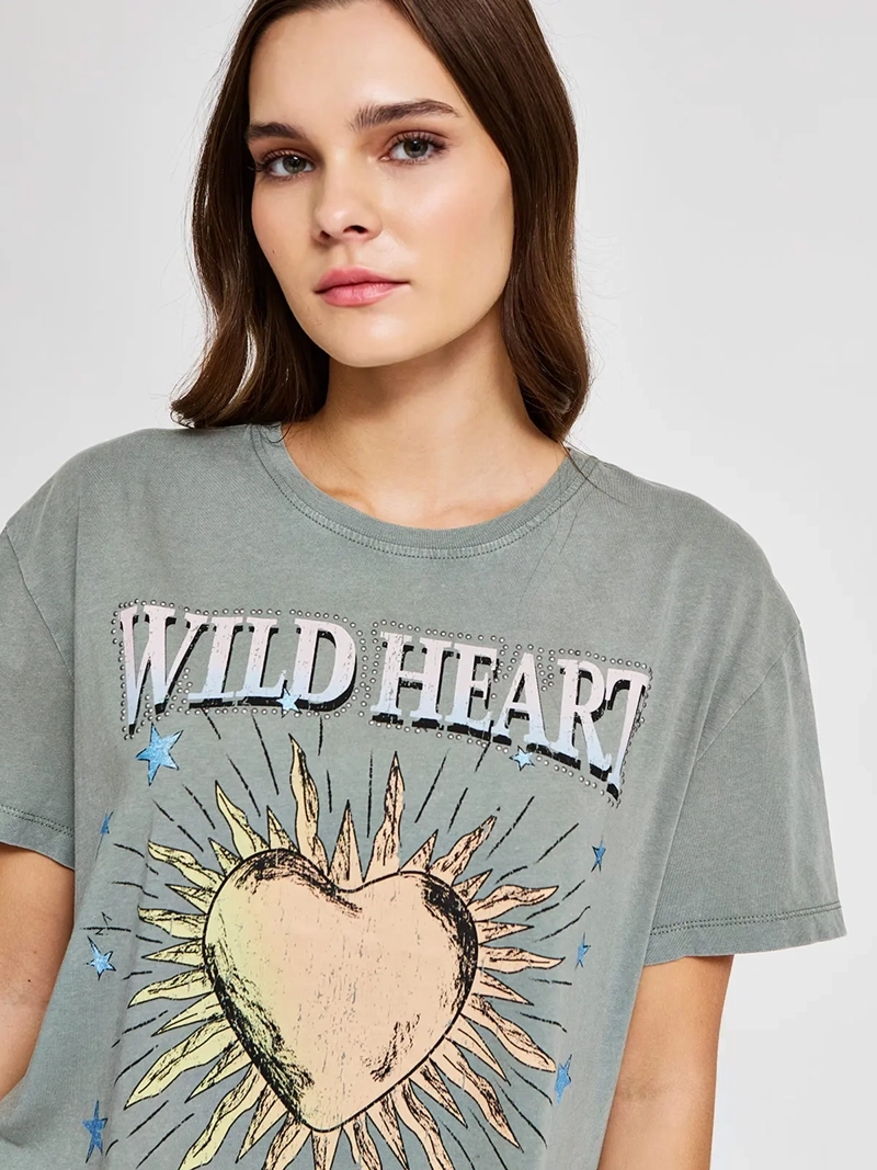 POLERA MUJER BARBADOS ALGODÓN MANGA CORTA GRÁFICA - 3