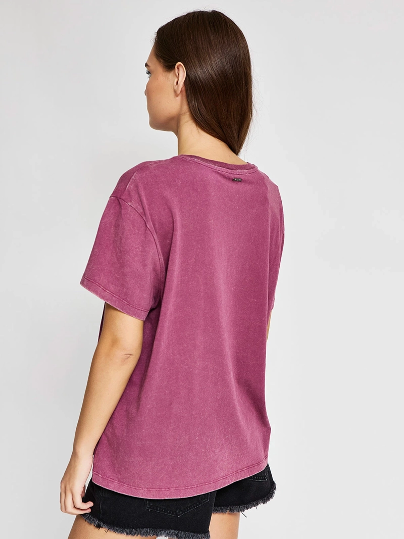 POLERA MUJER BARBADOS ALGODÓN MANGA CORTA GRÁFICA - 2
