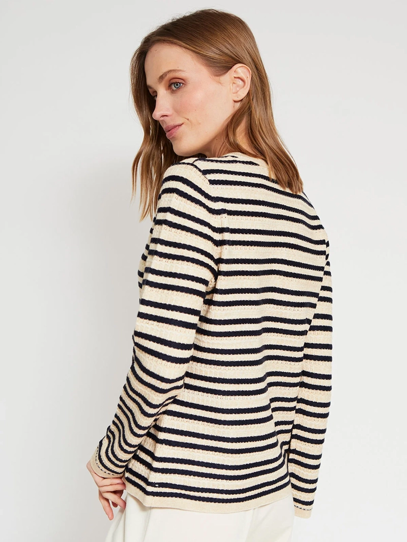 CARDIGAN MUJER CACHAREL MANGA LARGA BOTONES - 2