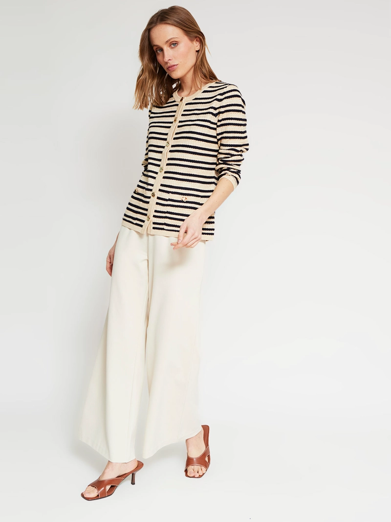 CARDIGAN MUJER CACHAREL MANGA LARGA BOTONES - 4