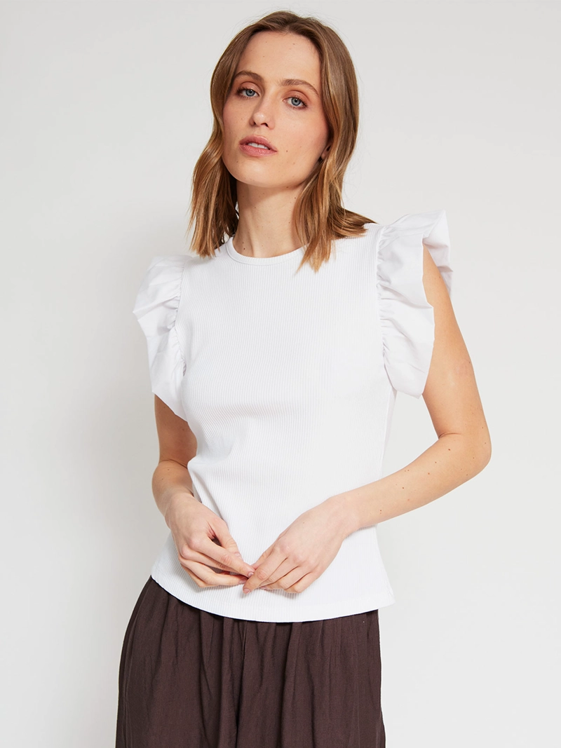 POLERA MUJER MARQUIS ALGODÓN VUELOS - 2