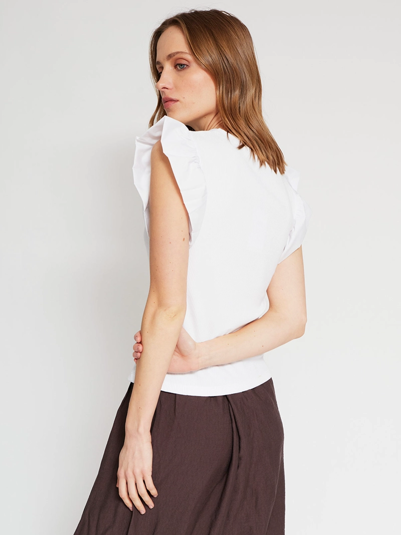 POLERA MUJER MARQUIS ALGODÓN VUELOS - 3
