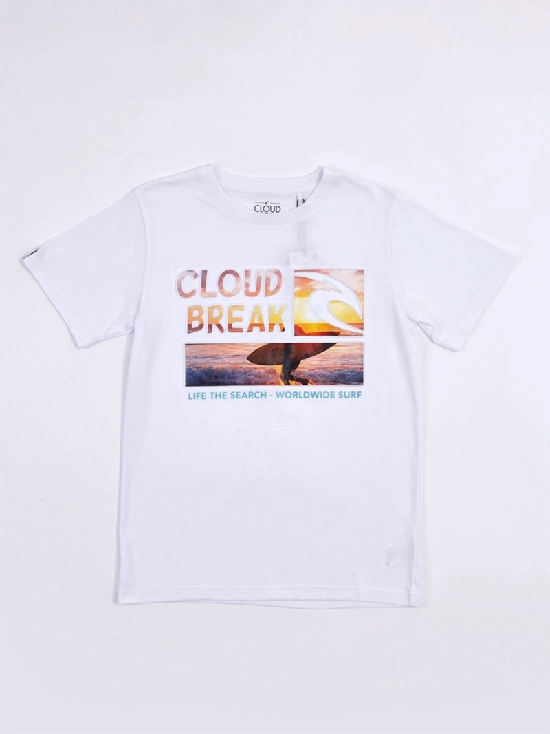 POLERA NIÑO CLOUDBREAK MANGA CORTA ALGODÓN - 3
