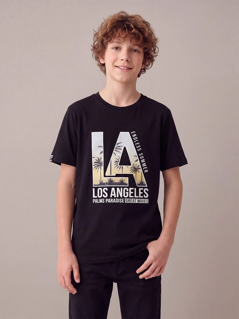 POLERA NIÑO CLOUDBREAK MANGA CORTA ALGODÓN