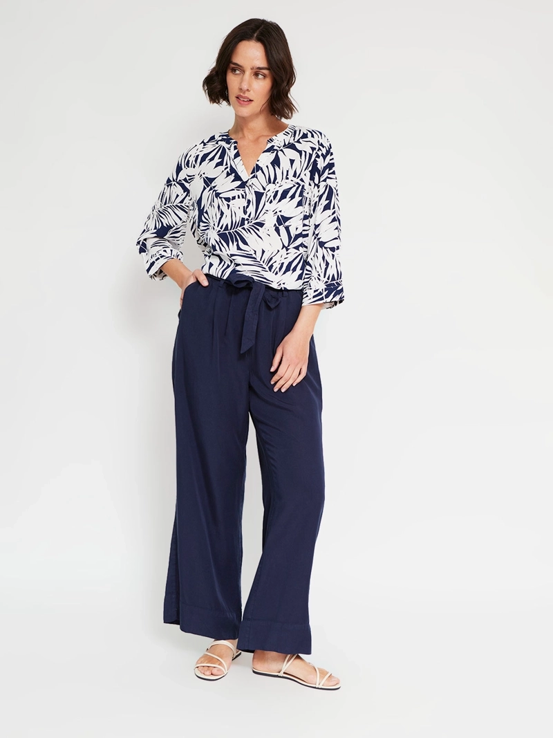 BLUSA MUJER AZIZ MANGA 3/4 ESTAMPADA MAO - 4