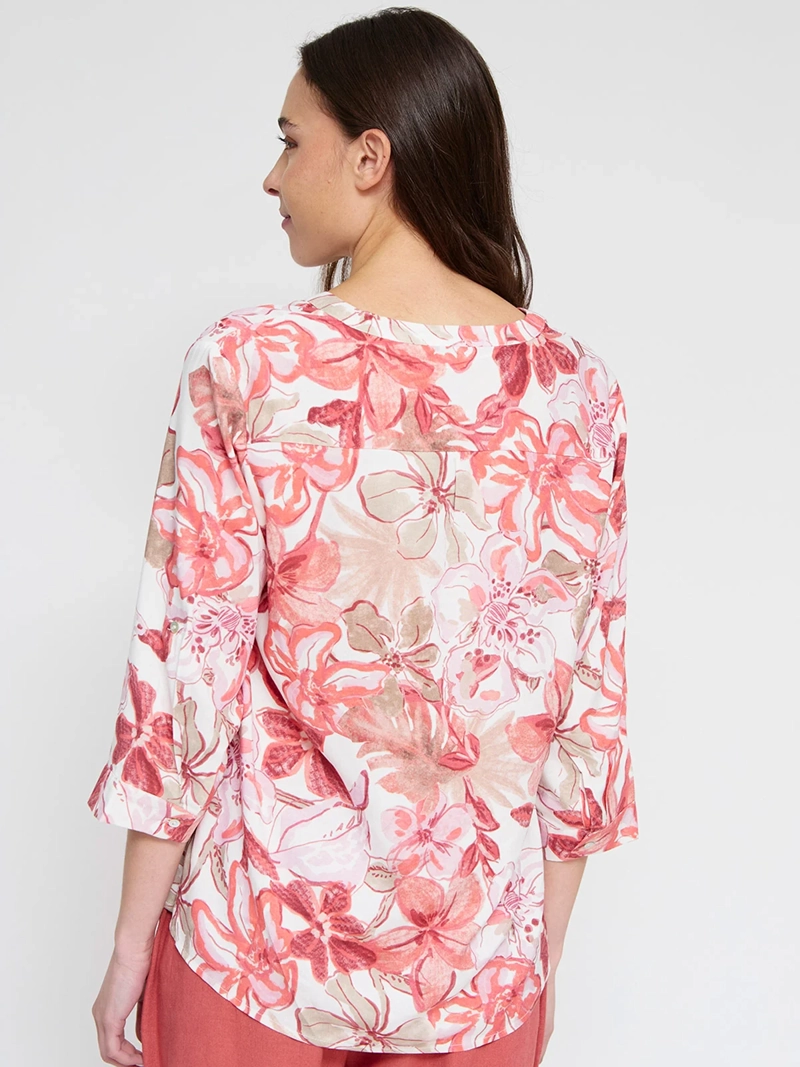 BLUSA MUJER AZIZ MANGA 3/4 ESTAMPADA - 2
