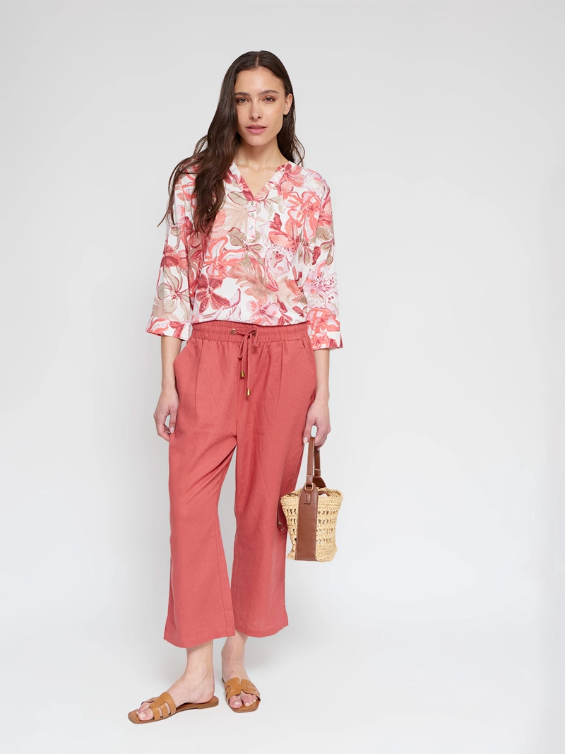 BLUSA MUJER AZIZ MANGA 3/4 ESTAMPADA - 4