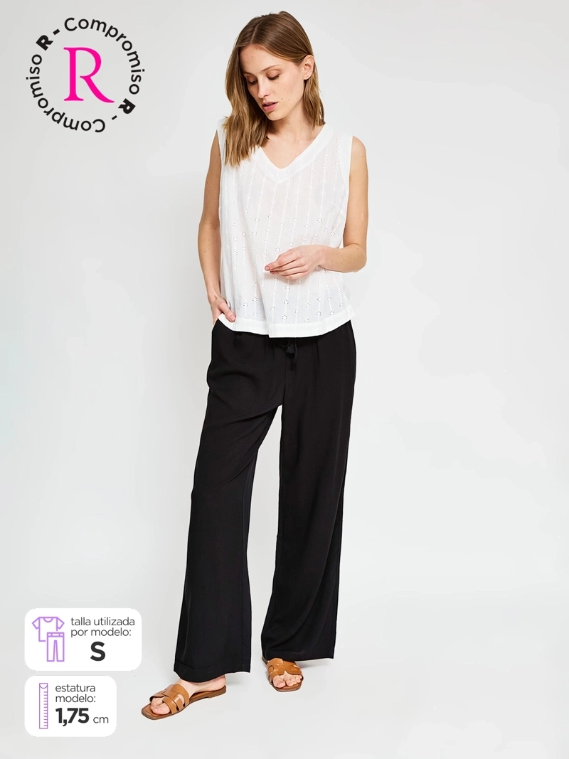 PANTALÓN MUJER AZIZ FLUIDO ESTAMPADO