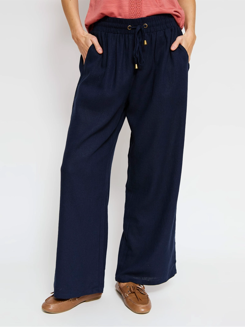 PANTALÓN MUJER AZIZ LINO RECTO - 2