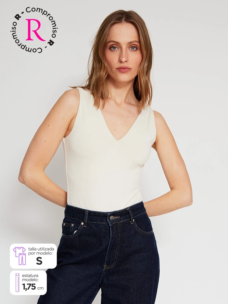 BODY MUJER MARQUIS ESCOTE EN V