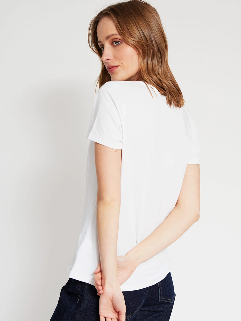 POLERA MUJER MARQUIS ALGODÓN CUELLO EN V - 3