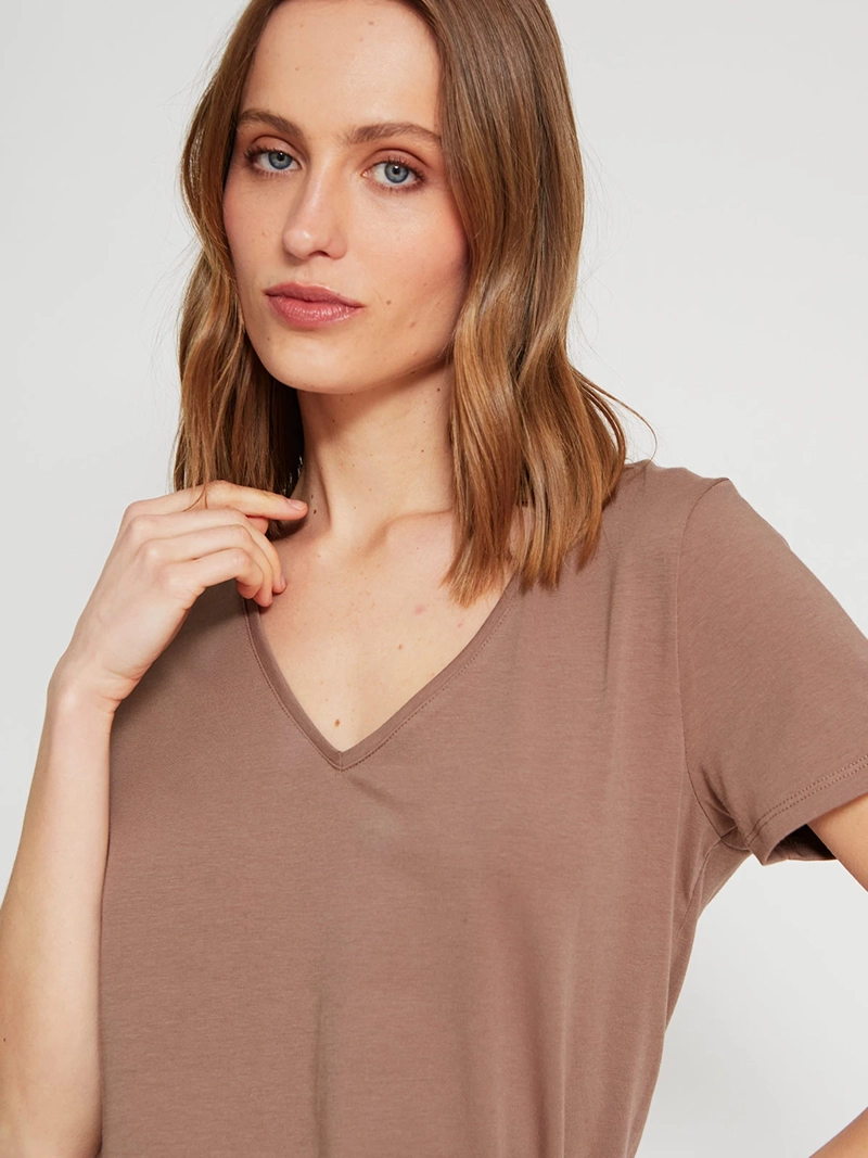 POLERA MUJER MARQUIS ALGODÓN CUELLO EN V - 4