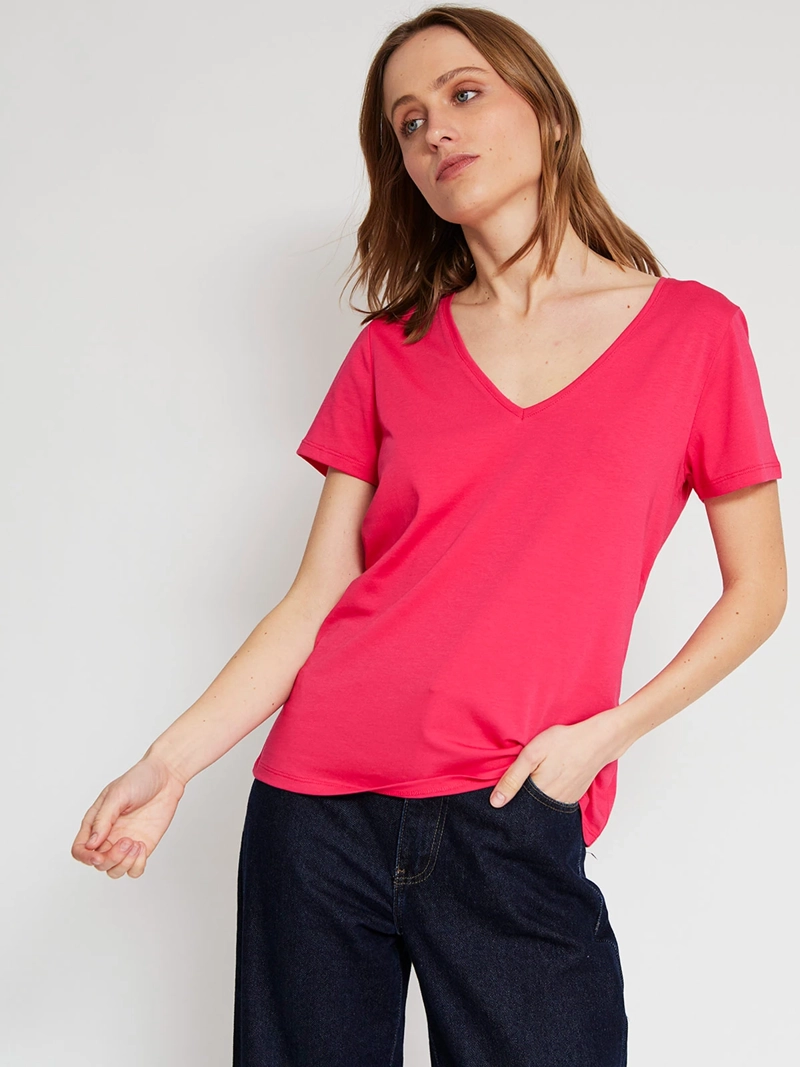 POLERA MUJER MARQUIS ALGODÓN CUELLO EN V - 2