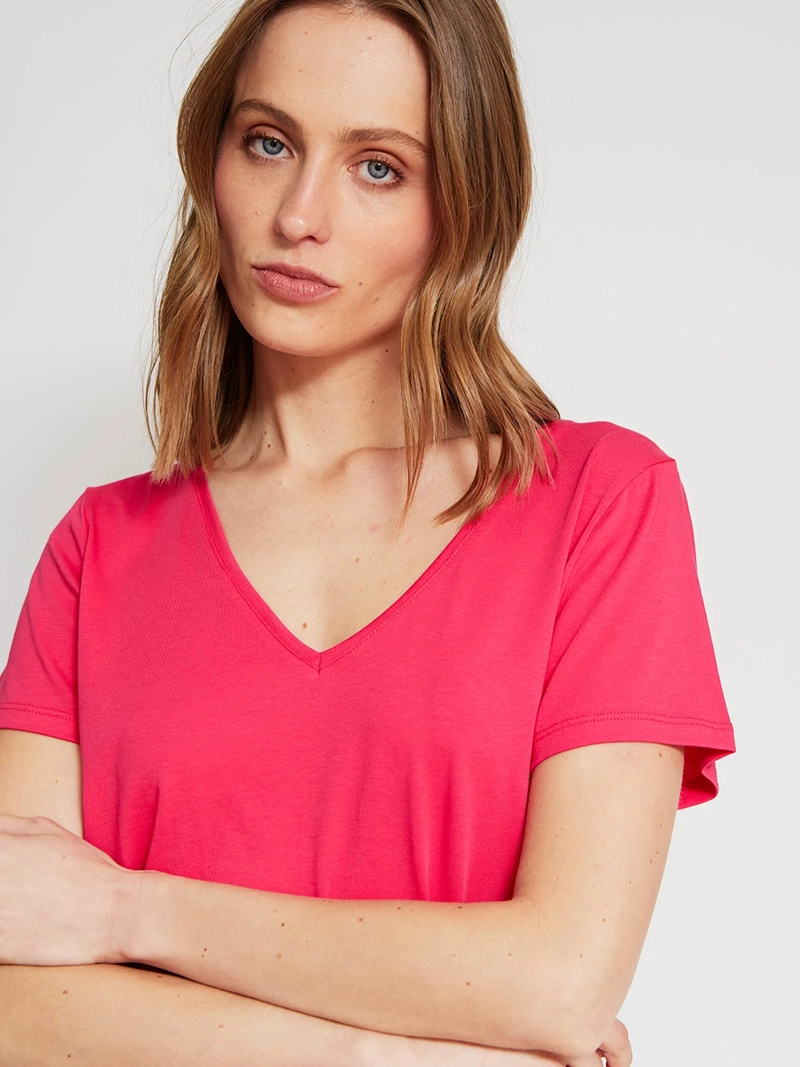 POLERA MUJER MARQUIS ALGODÓN CUELLO EN V - 4