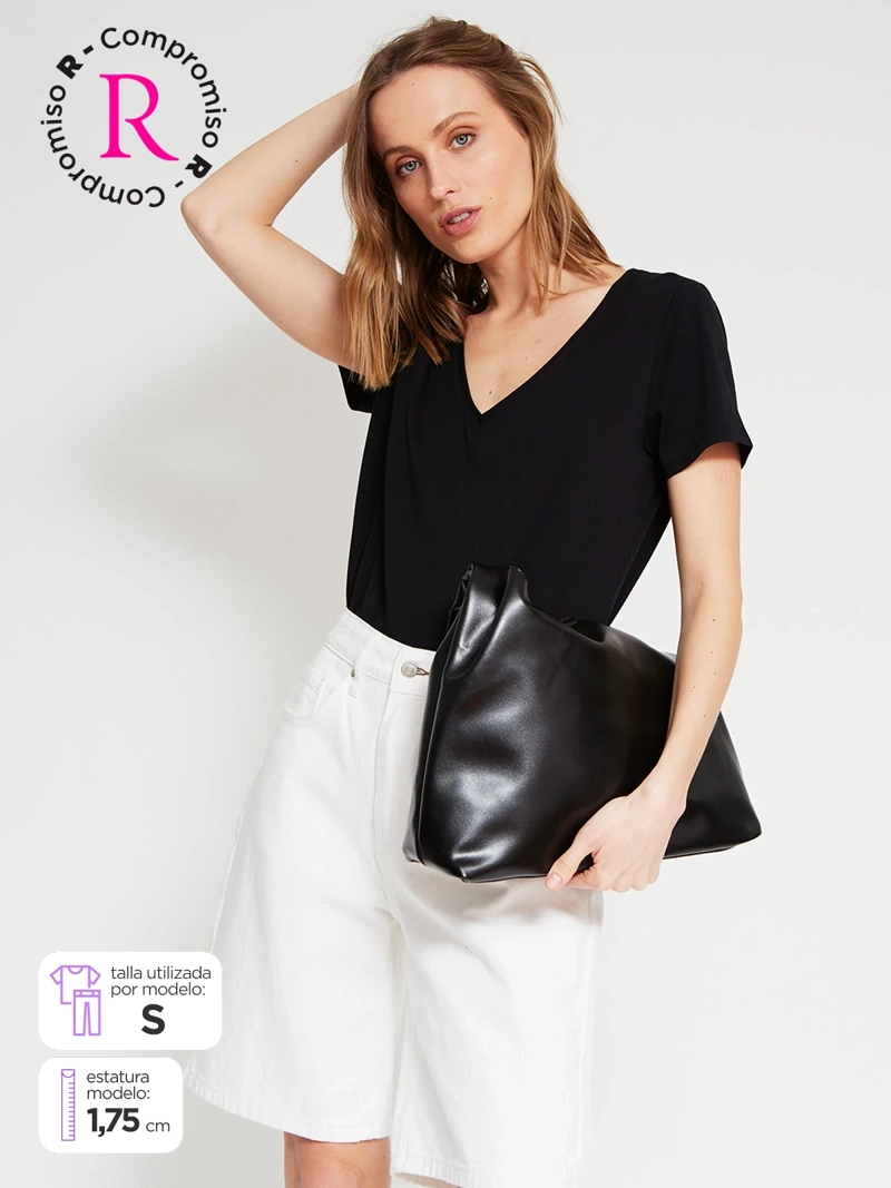 POLERA MUJER MARQUIS ALGODÓN CUELLO EN V