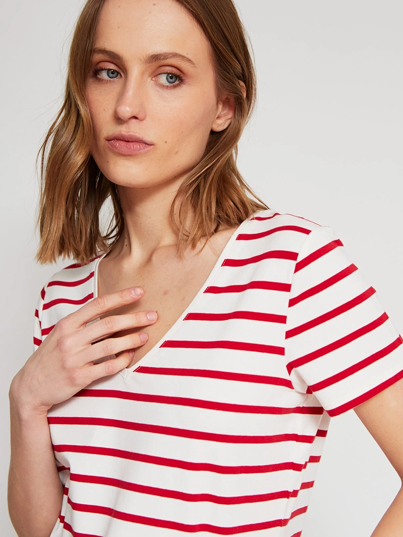 POLERA MUJER MARQUIS ALGODÓN CUELLO EN V - 4