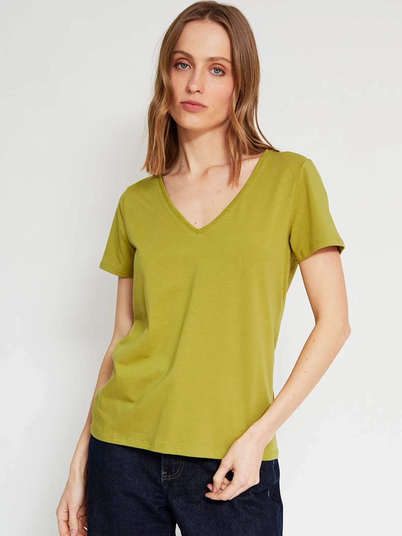 POLERA MUJER MARQUIS ALGODÓN CUELLO EN V - 2