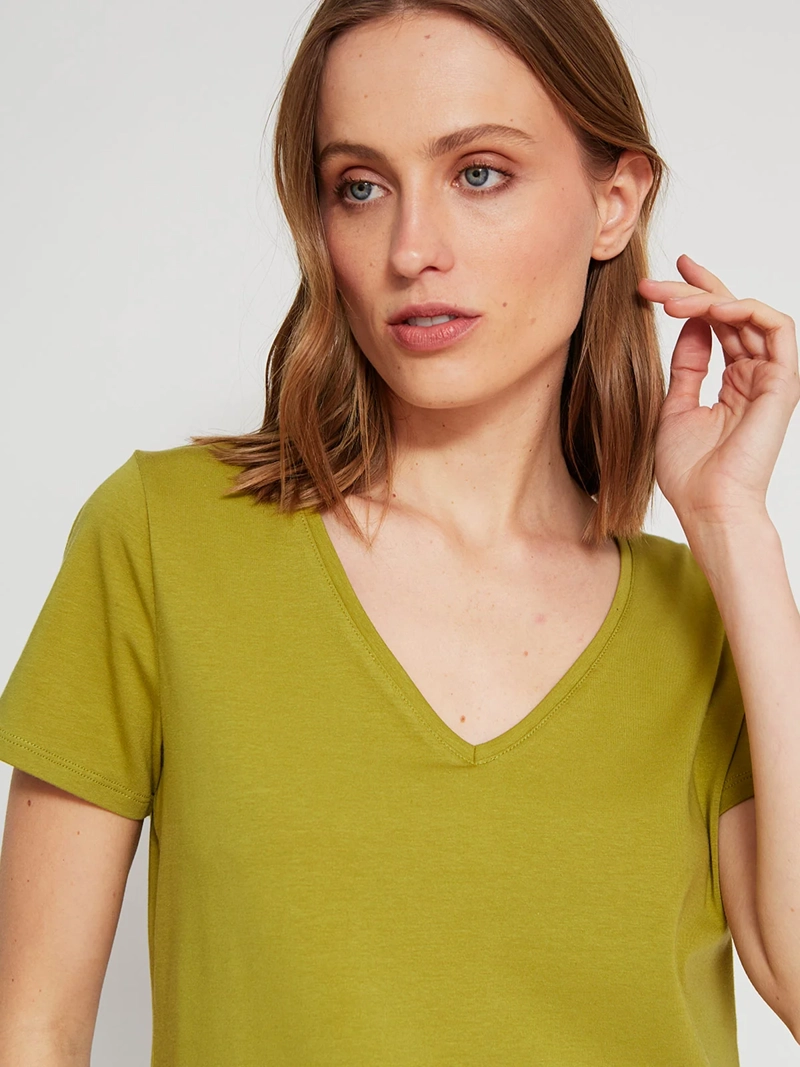 POLERA MUJER MARQUIS ALGODÓN CUELLO EN V - 4