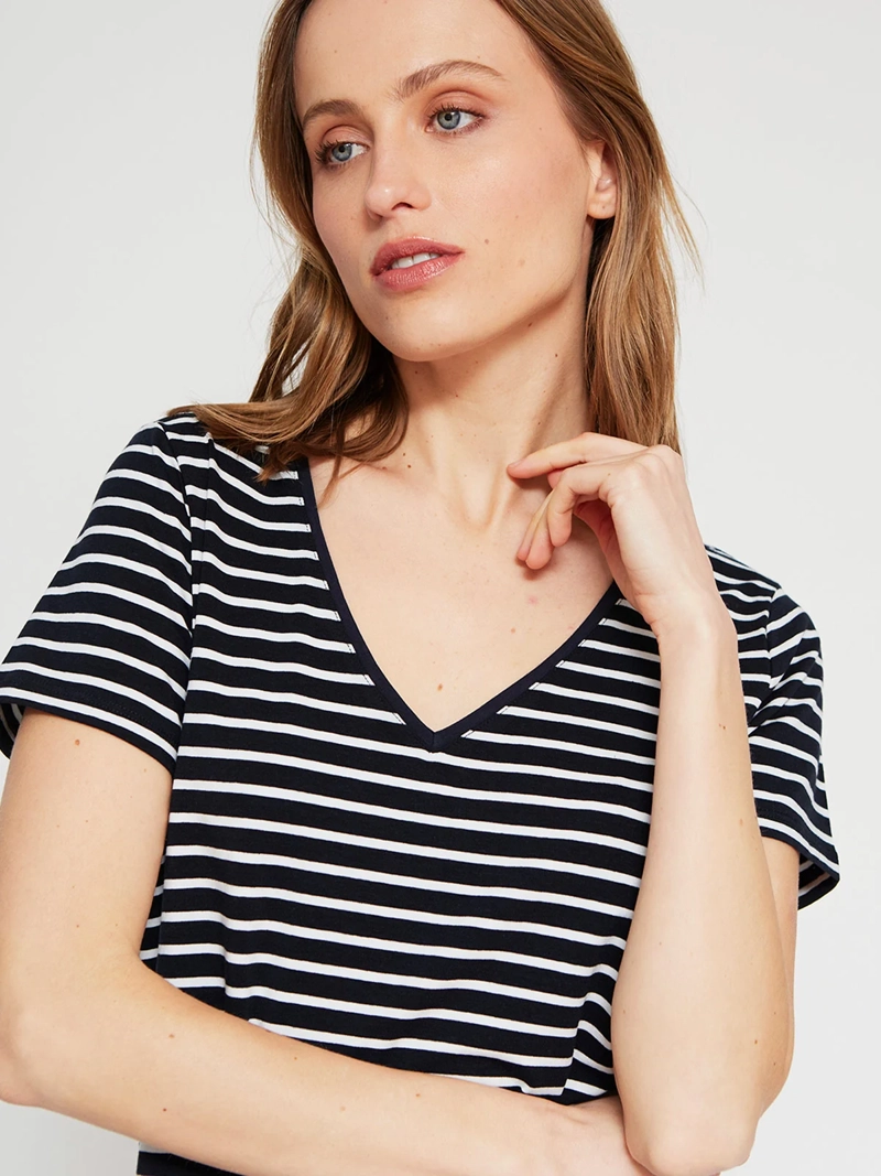 POLERA MUJER MARQUIS ALGODÓN CUELLO EN V - 4