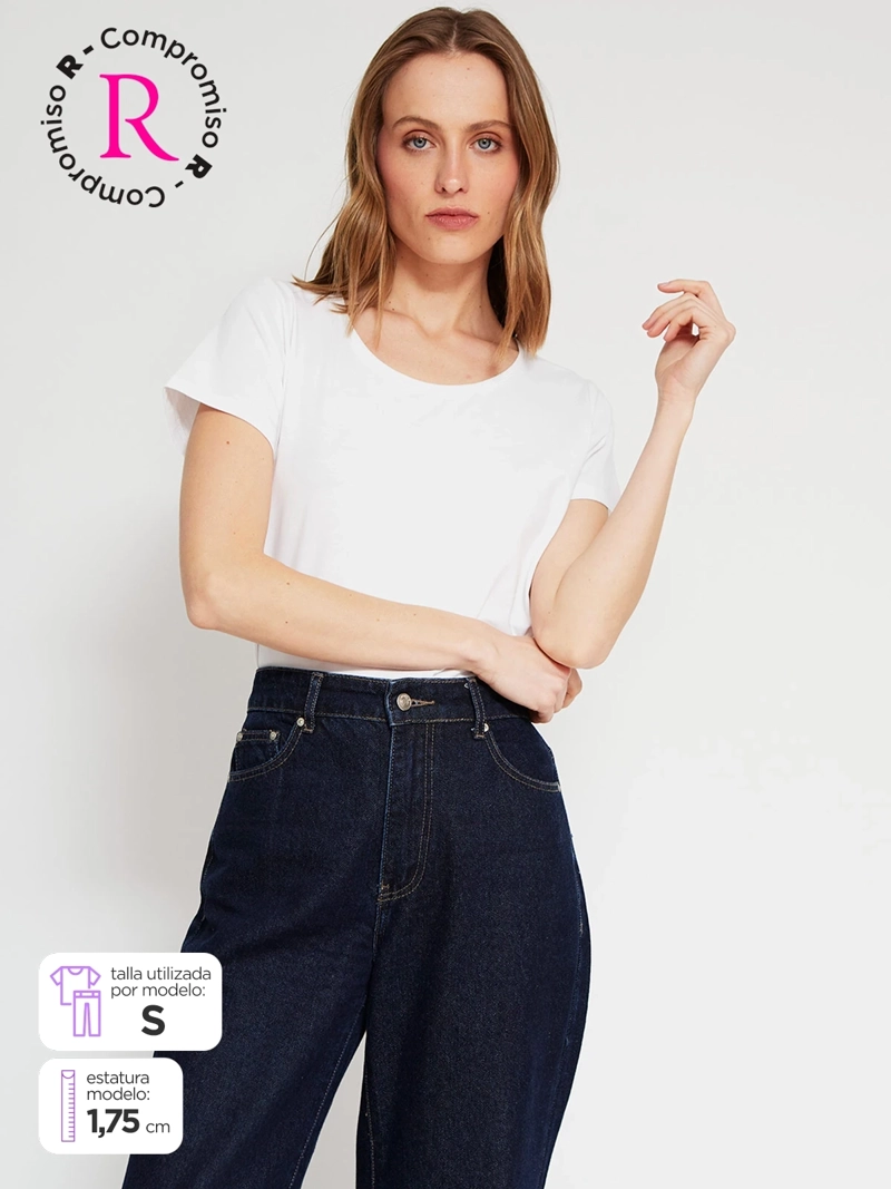 POLERA MUJER MARQUIS ALGODÓN MANGA CORTA