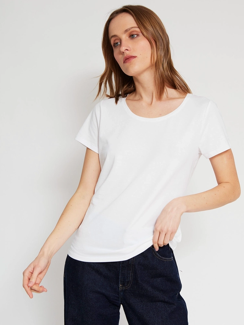 POLERA MUJER MARQUIS ALGODÓN MANGA CORTA - 2