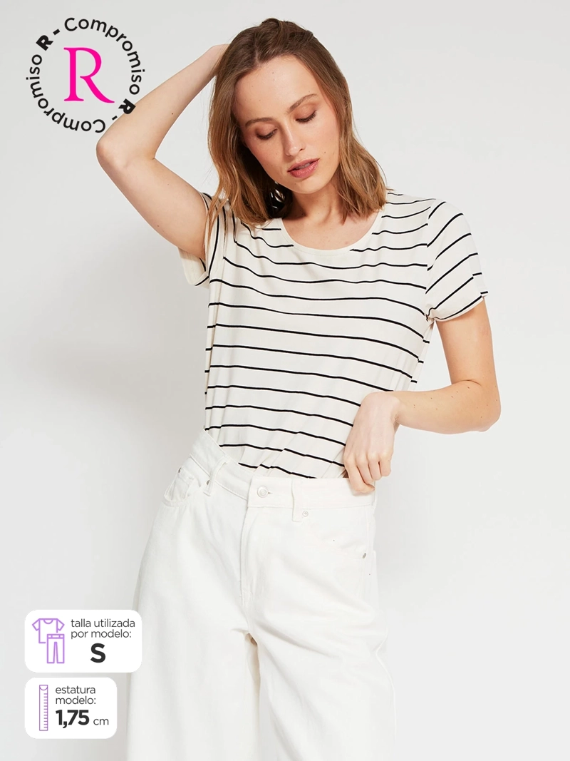 POLERA MUJER MARQUIS ALGODÓN MANGA CORTA