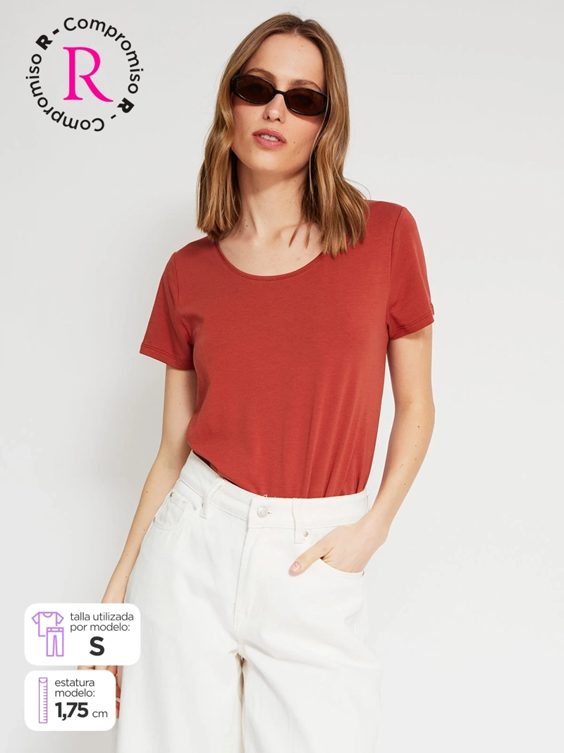 POLERA MUJER MARQUIS ALGODÓN MANGA CORTA