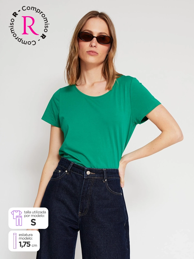 POLERA MUJER MARQUIS ALGODÓN MANGA CORTA