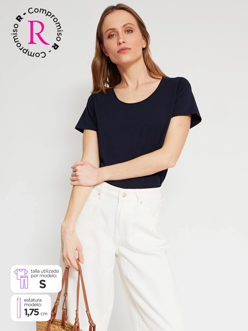 POLERA MUJER MARQUIS ALGODÓN MANGA CORTA