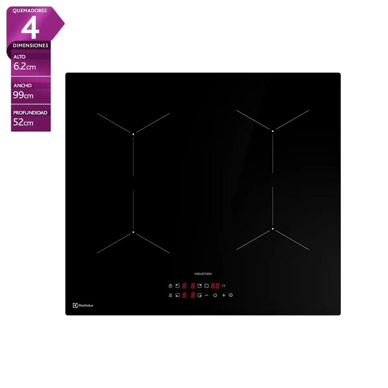ENCIMERA PLACAS INDUCCIÓN ELÉCTRICA ELECTROLUX 4 PLATOS IE4TW - 1