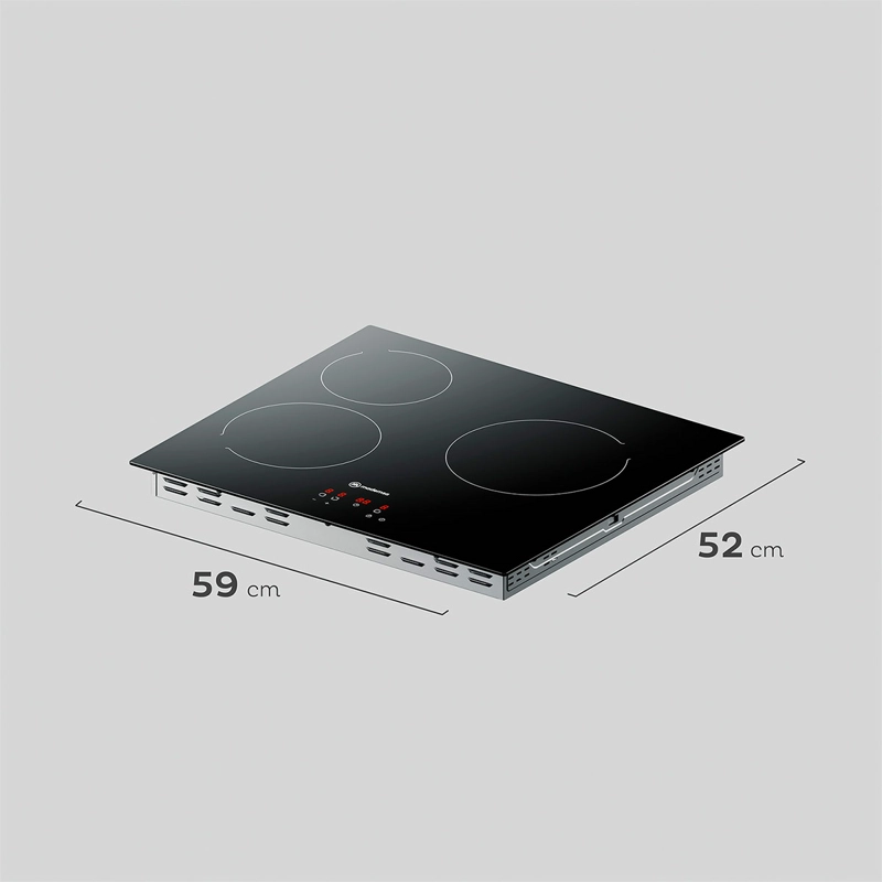 ENCIMERA VITROCERÁMICA ELÉCTRICA MADEMSA 3 PLATOS VM3TR - 3