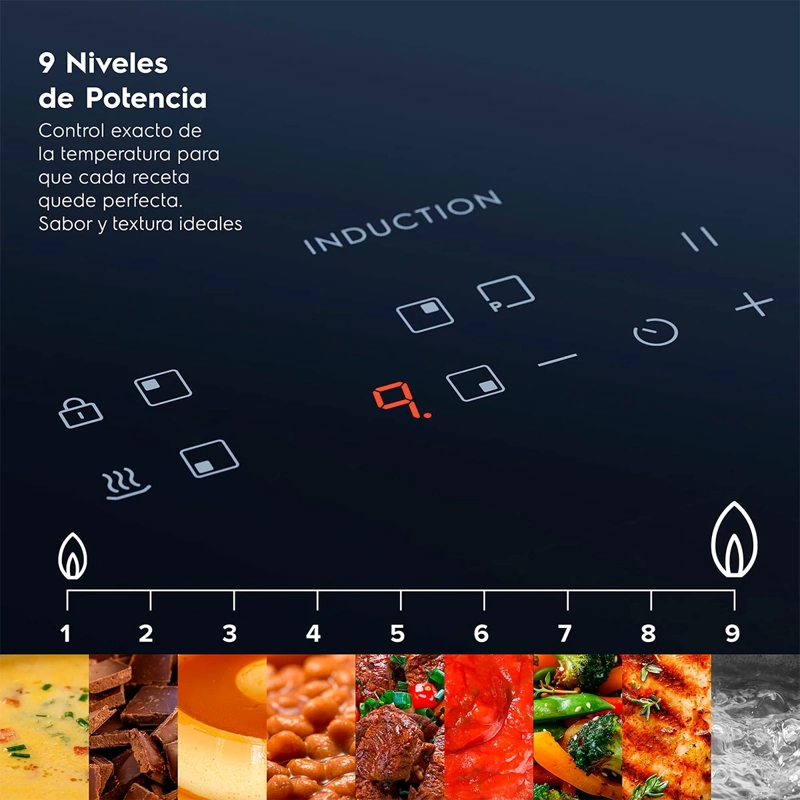 ENCIMERA VITROCERÁMICA ELÉCTRICA MADEMSA 3 PLATOS VM3TR - 8