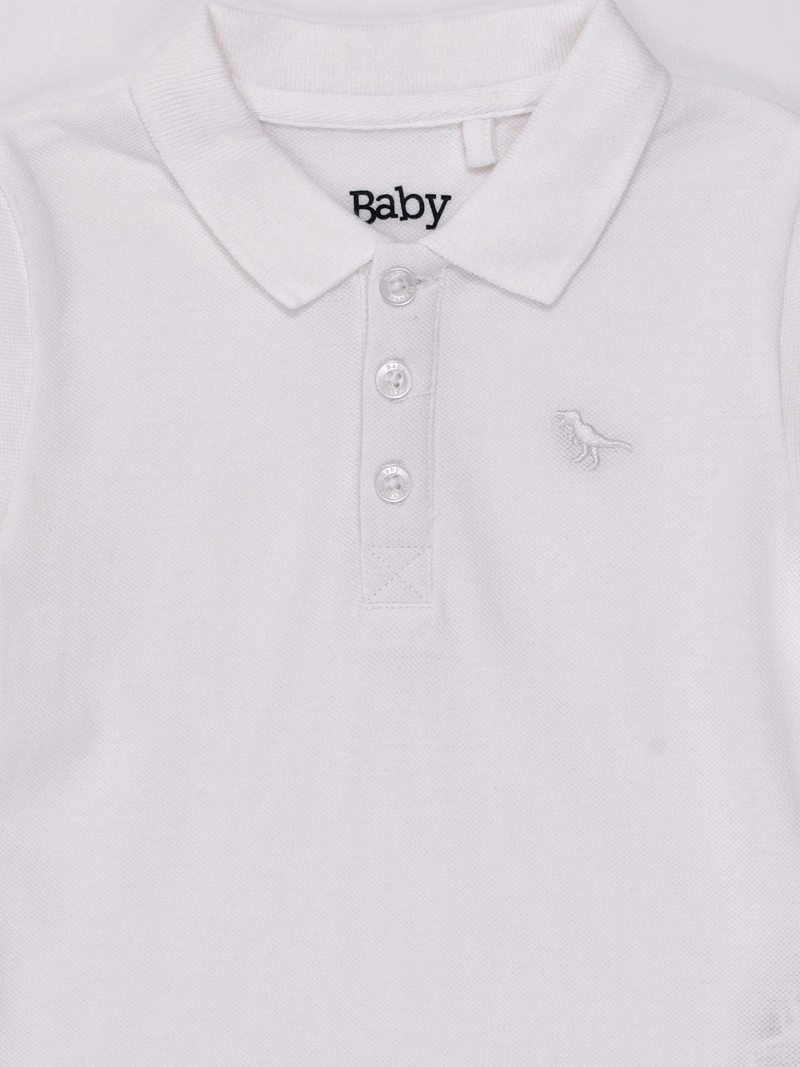 POLERA NIÑO BABY HARVEST MANGA CORTA CUELLO PIQUÉ ALGODÓN - 3