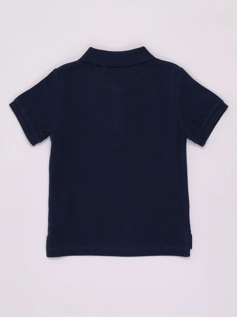 POLERA NIÑO BABY HARVEST MANGA CORTA CUELLO PIQUÉ ALGODÓN - 2