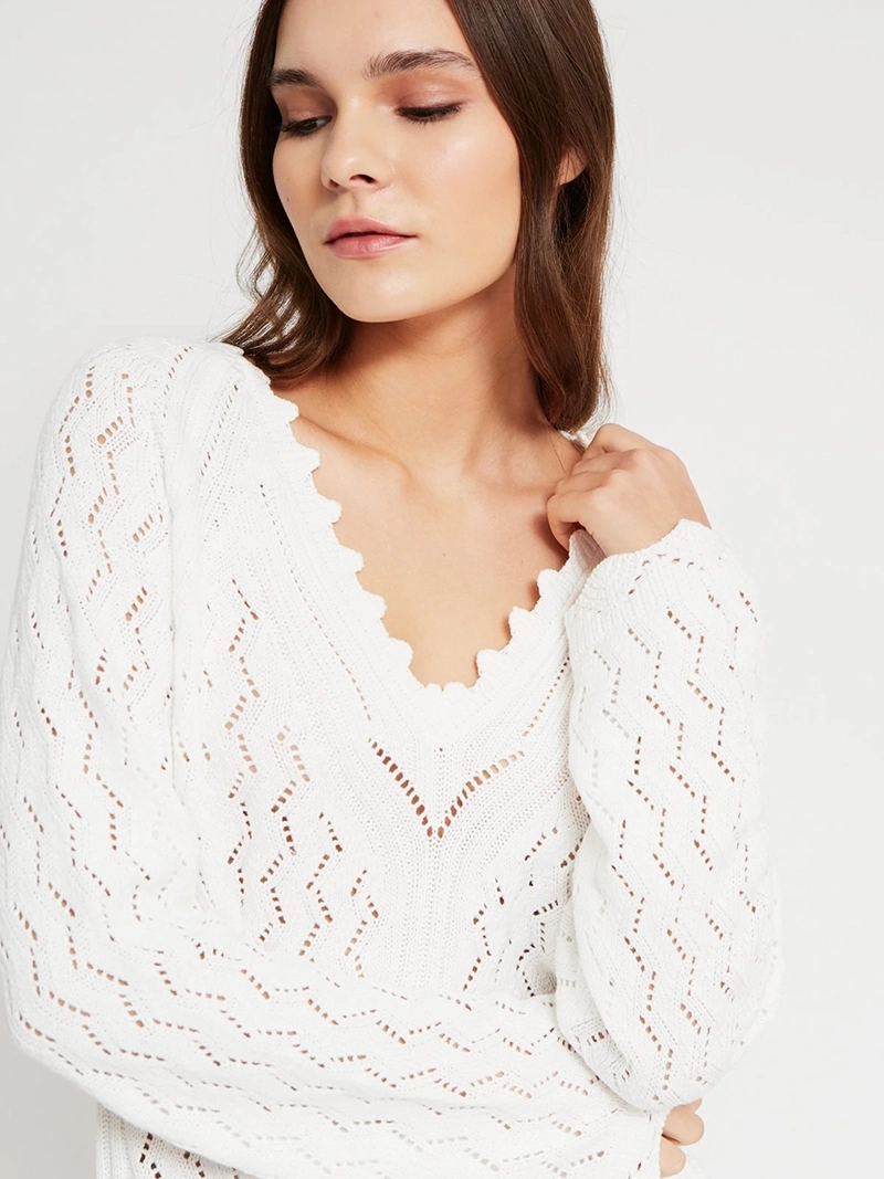 SWEATER MUJER PEPE JEANS ALGODÓN CALADO - 3