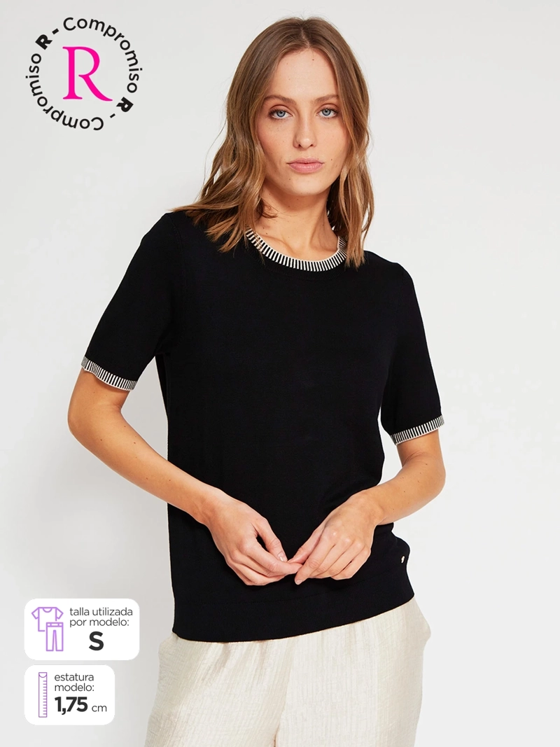 SWEATER MUJER CACHAREL MANGA CORTA