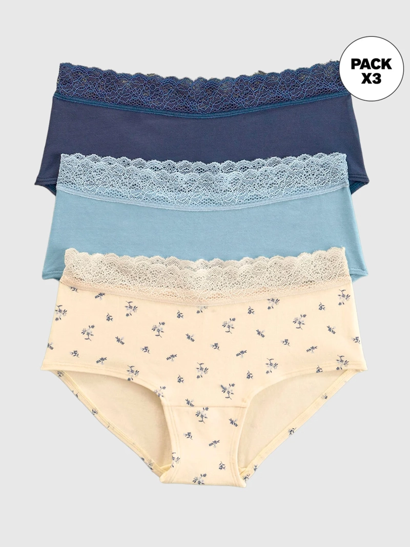 CALZÓN LEONISA PACK X3 HIPSTER - 1