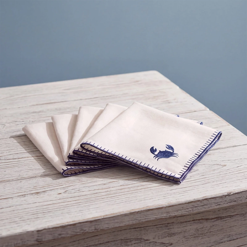 SET X4 SERVILLETAS RIPLEY HOME CAPRI AZUL
