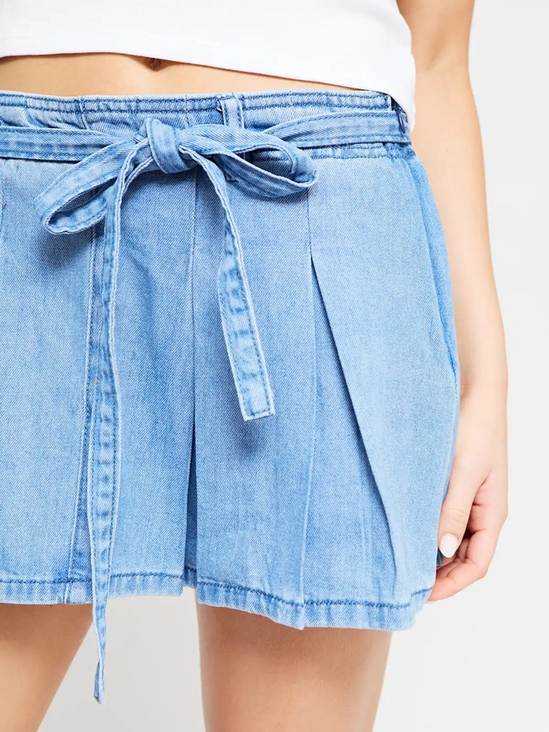 FALDA SHORT MUJER INDEX ALGODÓN TABLEADA - 4