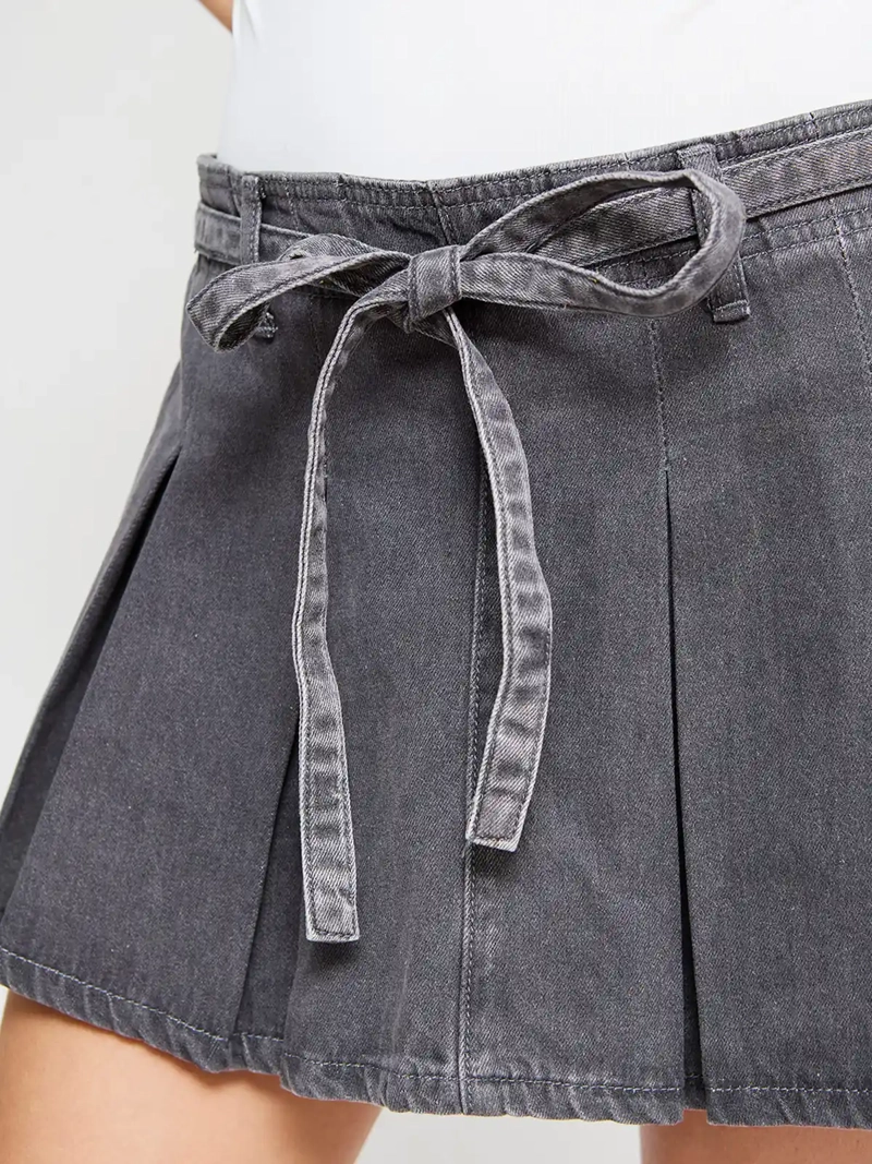 FALDA SHORT MUJER INDEX ALGODÓN TABLEADA - 4