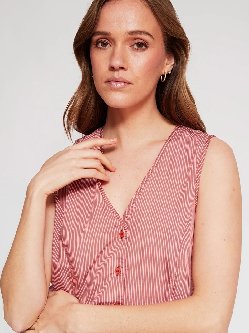 BLUSA MUJER REGATTA SIN MANGAS RAYAS - 3