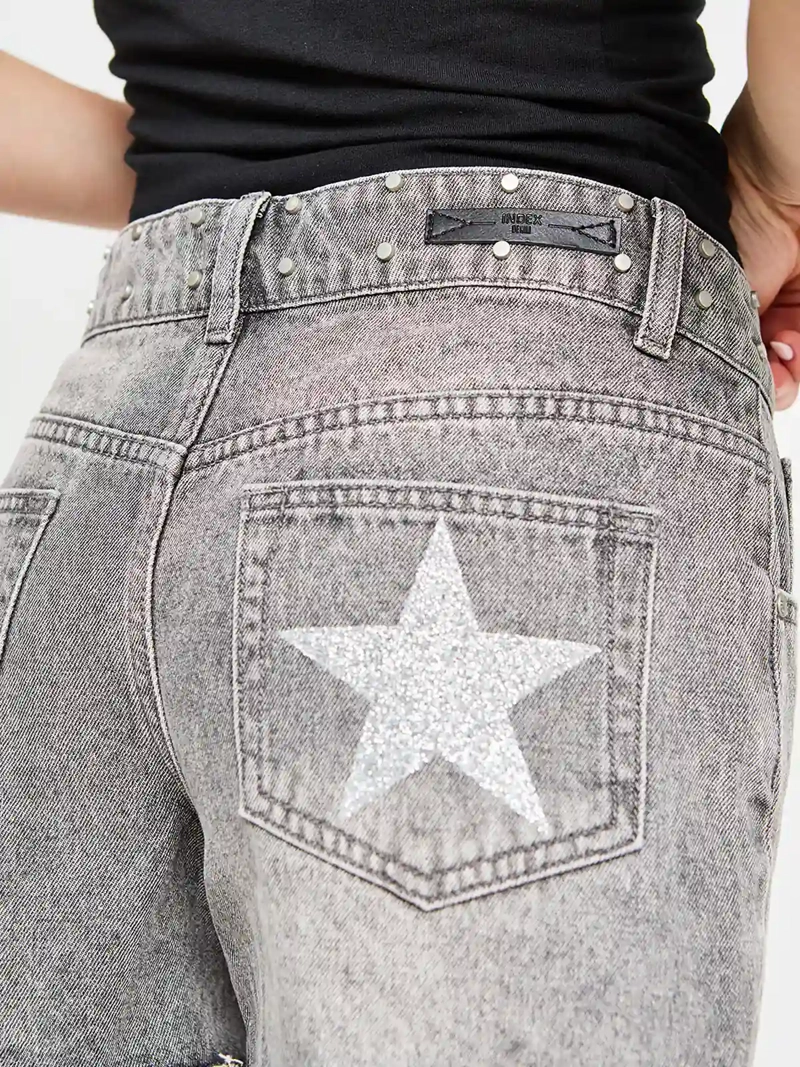 SHORT MUJER INDEX ALGODÓN TACHAS GLITTER - 4
