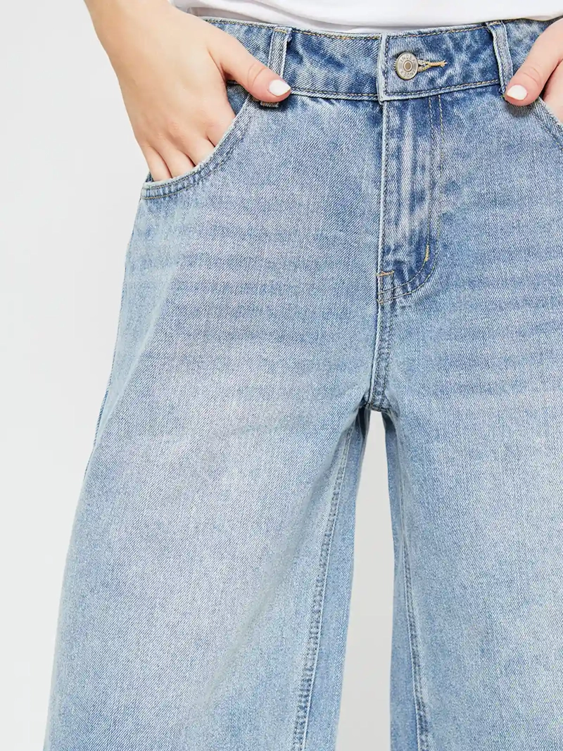 SHORT MUJER INDEX ALGODÓN LARGO DENIM - 4